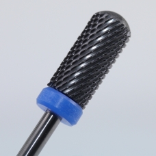 Керамическая фреза для аппарта для маникюра цилиндр закругленный (черная)