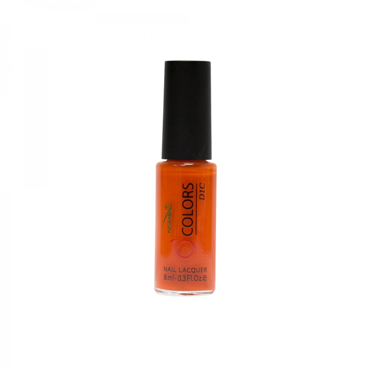 Лак для ногтей NGHIA с тонокой кистью - оранжевый Nail art polish 8 ml