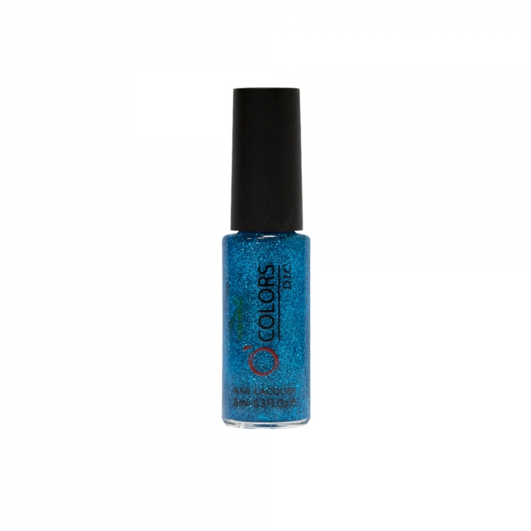 Лак для ногтей NGHIA с тонокой кистью - светло-синий с блестками Nail art polish 8 ml