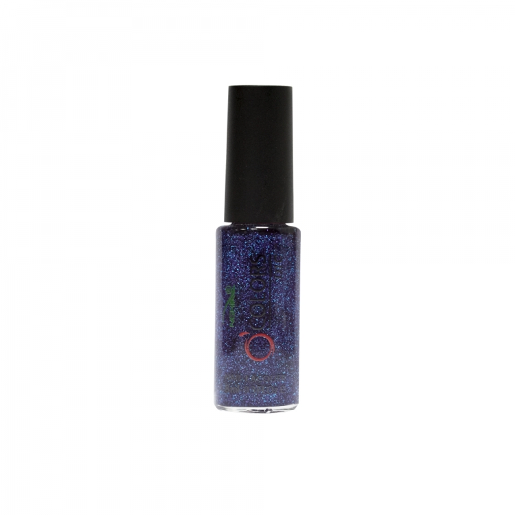 Лак для ногтей NGHIA с тонокой кистью - фиолетовый с блестками Nail art polish 8 ml