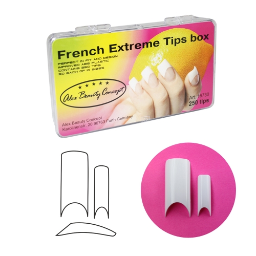 French Extrim Tips box Типсы для ногтей (250 шт)